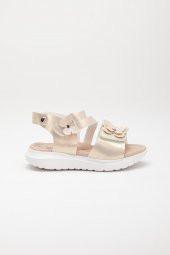 Şirinbebe Şiringenç Kelebek Model Gold Kız Bebek Çocuk Sandalet - 2