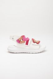 Şirinbebe Şiringenç Kelebek Model Fuşya Kız Bebek Çocuk Sandalet - 2