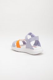 Şirinbebe Şiringenç Kare Baretli Lila Kız Bebek Çocuk Sandalet - 4