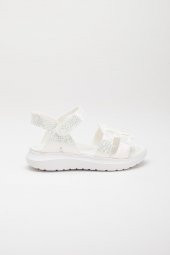 Şirinbebe Şiringenç Kare Baretli Beyaz Kız Bebek Çocuk Sandalet - 2