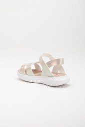 Şirinbebe Şiringenç Kare Baretli Sedef Kız Bebek Çocuk Sandalet - 4