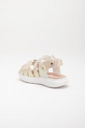 Şirinbebe Şiringenç Kelebek Model Gold Kız Bebek Çocuk Sandalet - 4