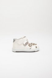 Şirinbebe Şiringenç Çiçekli Model Beyaz Kız ilkadım Bebek Çocuk Ayakkabı Sandalet thumbnail 5