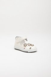 Şirinbebe Şiringenç Çiçekli Model Beyaz Kız ilkadım Bebek Çocuk Ayakkabı Sandalet thumbnail 6