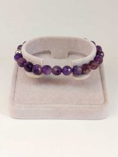 Ametist Taşı Koyu Renk Faset Kesim 8mm Bileklik (39700-tek) thumbnail 1