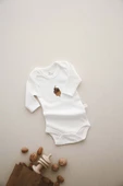 3lü Nakışlı Çıt Çıtlı Uzun Kollu Body-zıbın Model 1 - 6