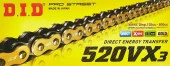Did 520-118Vx3 2011-2023 KTM 250 EXC Six Days Uyumlu Zincir Vx3 Xring Gold (Sarı) Renk - 7