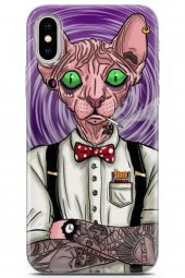 Apple iPhone X - XS Uyumlu Kılıf Sfenks 22 Amon Ra Kap Mor - 1