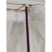 Mor Renkli İnci Perde Orta Süsü Perde Sarkıtı Cam Süsü Orta Püskül - 6