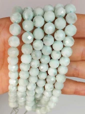 Larimar Taşı Faset Kesim 8mm Unisex Bileklik (42535-tek) thumbnail 3