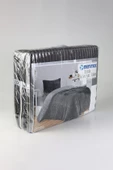 Eternity Fitilli Peluş Çift Kişilik Nevresim Takımı - Antrasit - 3