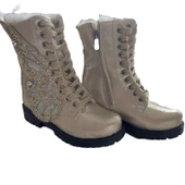 MODAVALS KELEBEK KANAT DETAYLI KIZ ÇOCUK BOT-SARI - 2