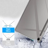 MobaxAksesuar Samsung Galaxy Tab S9 X710 X716 X718 Kılıf Tablet Hibrit Silikon Case Kapak(12.4inç Değildir) - 3