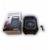 Portatif Taşınabilir Şarjlı Bluetooth Hoparlör RS-317  USB hafıza kartı FM Radyo özellikli - 4