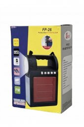 FEPE 5-10 Saat Telefon Standlı Fm Radyolu Bluetoothlu Şarjlı El Feneri Işıldak Hoparlör Hoparlör İthalat - 4