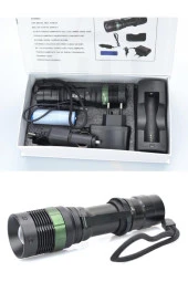 Watton Wt037 Uzun Menzilli Şarjlı Zoomlu Süper Güçlü El Feneri Işıldak Cree Q5 Acil Durum Ve Kamp Feneri - 1