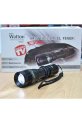 Watton Wt037 Uzun Menzilli Şarjlı Zoomlu Süper Güçlü El Feneri Işıldak Cree Q5 Acil Durum Ve Kamp Feneri - 3