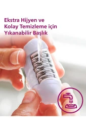 Philips BRE225/05 Kablolu Epilatör,Bacak İçin Kullanım,2 Hız Ayarı,Yıkanabilir Başlık - 4