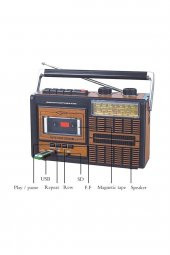 Glr Tepe Fp-319U Usb Sd Fm Radyo Kaset Çalar - 2
