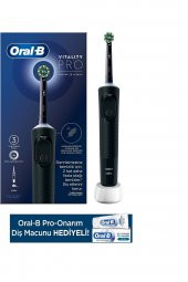 Oral-B Şarjlı Elektrikli Diş Fırçası Vitality Pro Siyah +Pro Onarım 50ml Diş Macunu - 1