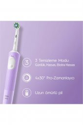 Oral-B Şarjlı Elektrikli Diş Fırçası Vitality Pro Lila +Oral-B Pro Onarım 50ML Diş Macunu - 3