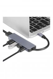 WOZLO Usb Type C 3.1 To Hdmi Usb-c / 3x Usb 3.0 Hub Çevirici Adaptör - 3