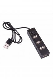 WOZLO 4 Port Usb Hub - Usb 2.0 Çoklayıcı Switch On / Off Anahtar - 1