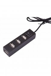WOZLO 4 Port Usb Hub - Usb 2.0 Çoklayıcı Switch On / Off Anahtar - 2