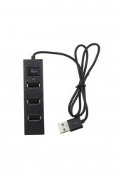 WOZLO 4 Port Usb Hub - Usb 2.0 Çoklayıcı Switch On / Off Anahtar - 3