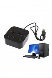 BASTORE Usb Çoklayıcı Usb Kart Okuyucu 40 in 1 USB Kart Okuyucu 3 Port Usb Çoklayıcı - 3