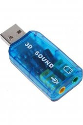 OEM Usb Ses Kartı 3d Sound Usb Harici Ses Kartı - 1