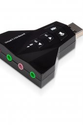 WOZLO 7.1 Usb Ses Kartı Usb Sound Kart Virtual 3D Çevirici - 1