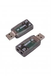 WOZLO Usb Ses Kartı 5.1 3d Sound Usb Harici Ses Kartı Audio Çevirici - 2