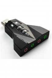 WOZLO 7.1 Usb Ses Kartı Usb Sound Kart Virtual 3D Çevirici - 2