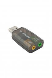 WOZLO Usb Ses Kartı 5.1 3d Sound Usb Harici Ses Kartı Audio Çevirici - 3