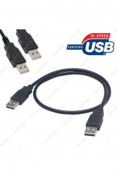 WOZLO 60cm Usb Erkek Erkek Kablo - Iki Ucu Usb Kısa Kablo thumbnail 2