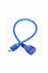 WOZLO 5 Pin Mini Usb Erkek - Usb Dişi Kablo 20cm - 1