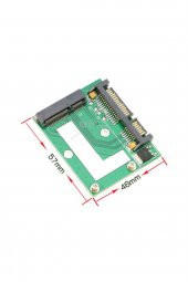 WOZLO Msata To Sata Çevirici Msata Mini Sata Ssd To Sata Dönüştürücü Kart Mini Pcıe Msata Ssd To 2.5 Sata - 3