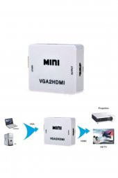 BASTORE Vga To Hdmi Çevirici Dönüştürücü Adaptör Görüntü Bağlantı Çevirici - 1