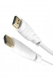 WOZLO 3m Metre Hdmi Kablo V1.4 2160p Full Hd Beyaz Lcd Pc Laptop Ps3 3d - 2