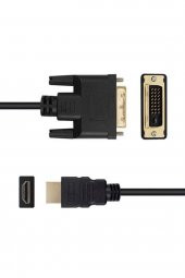 BASTORE Hdmi To Dvi 24+1 Kablo Hdmi To Dvi Dvi To Hdmi Altın Uçlu Görüntü Ses Kablosu 3 Metre 24+1 Pin - 3