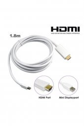 WOZLO Apple Macbook Mini Displayport (THUNDERBOLT) To Hdmı Kablo 1080p - 1.8m - 2