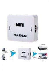 WOZLO Vga To Hdmi Çevirici Dönüştürücü Ses Çıkışlı Analog To Dijital - 2