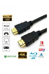 WOZLO Hdmi Kablo 4k 3d Ağ Destekli Altın Uçlu 4k 60hz 18g Bps Ultra Hd 4k Ethernet Hdmi Kablosu - 1.8 Mt - 1