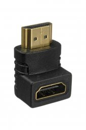 BASTORE Hdmi Uzatma Çevirici Dişi Erkek L Adaptör 90 Derece Köşe Dirsek thumbnail 1