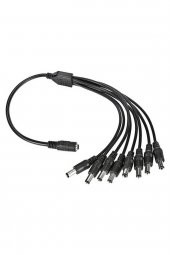 BASTORE 8 Başlı Dc Adaptör Çoklayıcı Kablo 5.5x2.1mm - 1 Dişi 8 Erkek - 40cm - 1