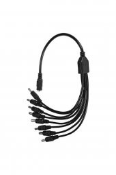 BASTORE 8 Başlı Dc Adaptör Çoklayıcı Kablo 5.5x2.1mm - 1 Dişi 8 Erkek - 40cm - 2