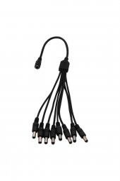 BASTORE 8 Başlı Dc Adaptör Çoklayıcı Kablo 5.5x2.1mm - 1 Dişi 8 Erkek - 40cm - 3