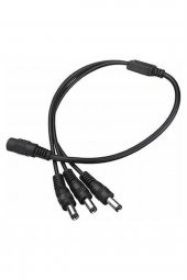 BASTORE 3lü Dc Adaptör Çoklayıcı Kablo 5.5*2.1mm - 1 Dişi 3 Erkek - Şerit Led Cctv Power Jack - 40cm thumbnail 1