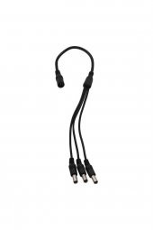 BASTORE 3lü Dc Adaptör Çoklayıcı Kablo 5.5*2.1mm - 1 Dişi 3 Erkek - Şerit Led Cctv Power Jack - 40cm thumbnail 3